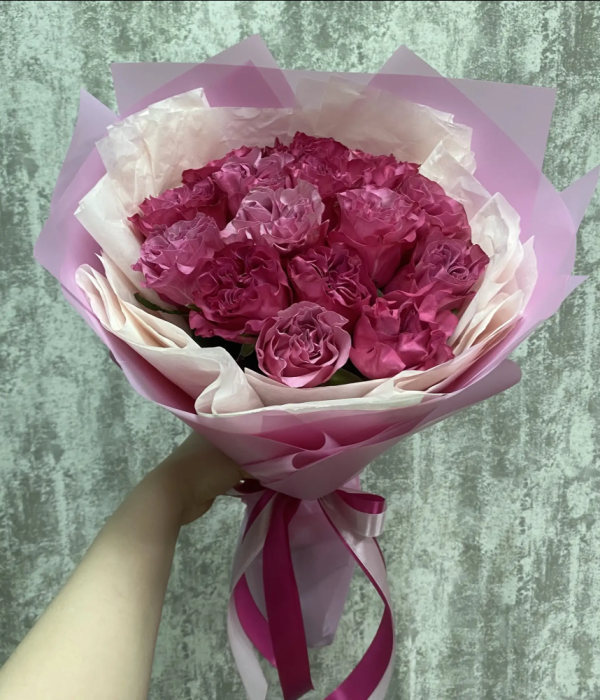 Букет  из 15 роз Кантри Блюз  #4622