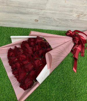 Букет из 25 красных Эквадорских роз (25 шт ) #2252