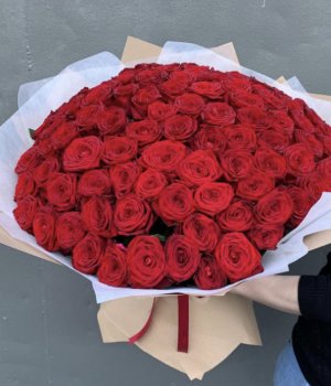 Букет из 101 красной розы (70 см ) #2705