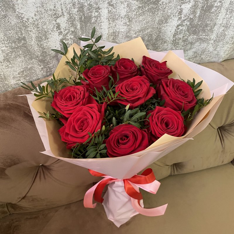 Букеты из 9 роз с доставкой в Краснодаре