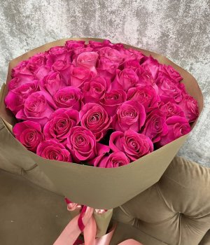 Букет из 49 Эквадорских роз (80см ) #3341