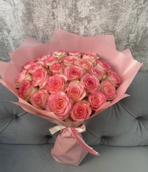 Букет из 25 роз Джумилия (50 см) #3090
