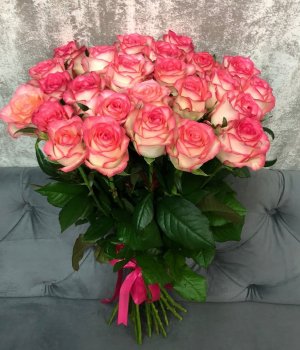 Букет из 25 роз Джумилия (70 см ) #4079