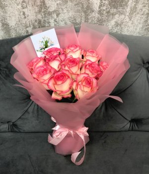 Букет из 11 роз Джумилия (50 см) #4047