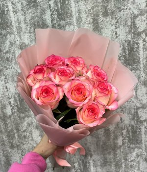 Букет из 9 роз Джумилия (60 см ) #3067