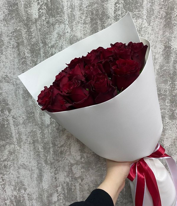 Букет из 15 роз Эксплорер 60 см #4479