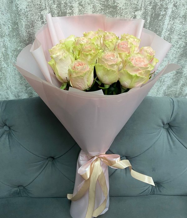 Букет из 15 Эквадорский роз Фрутетто(60см) #4494