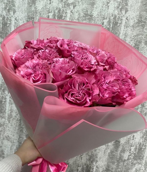 Букет из 15 эквадорских роз Кантри Блюз (70 см) #4520