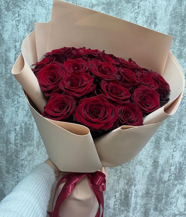 Букет из красных эквадорских роз Эксплорер (21 шт) #4522