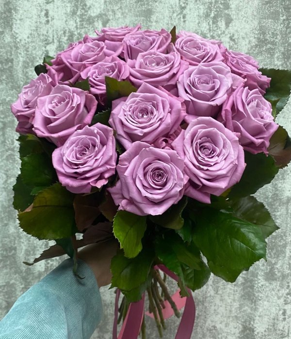 Букет из 19 роз Маритим под ленту (50 см) #4439