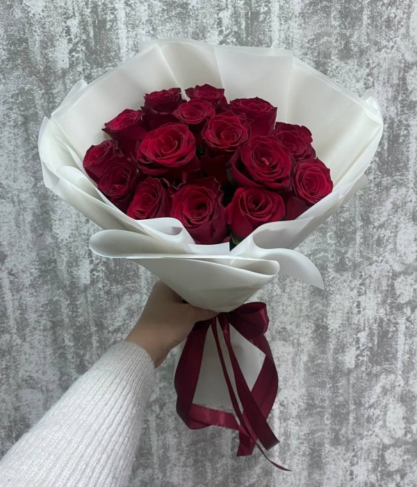 Букет из 15 роз Родос #4506