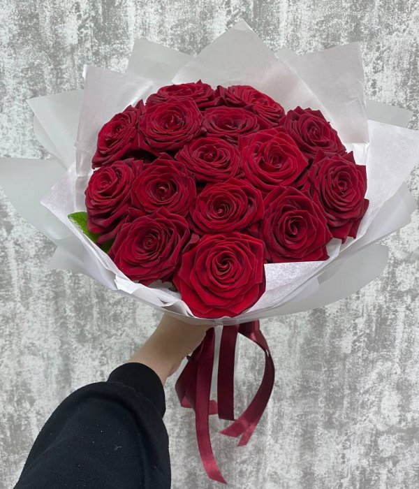 Букет из 15 Красных роз #4524