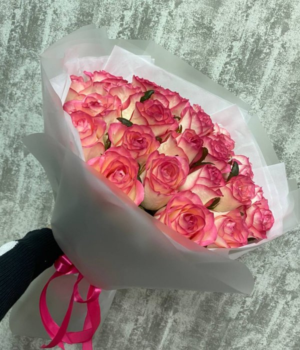 Букет из 25 роз Джумилия  (55 см) #4163