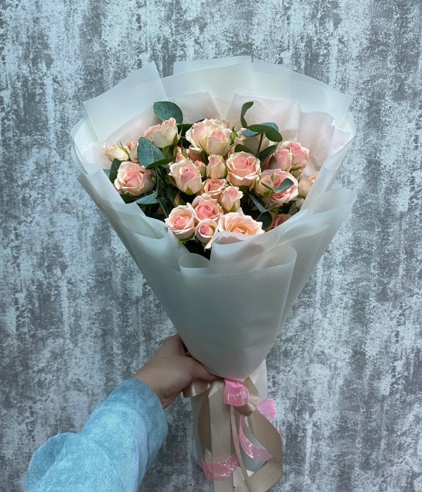 Букет из 5 кустовых роз Флиртинг Баблз #4514