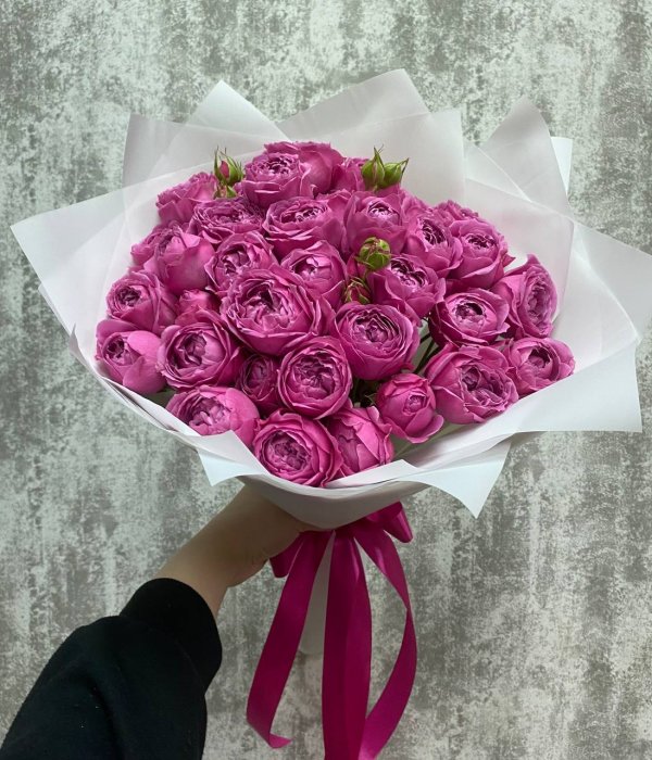 Букет из 9 пионовидных роз Мисти Баблз #4012